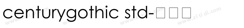 centurygothic std字体转换